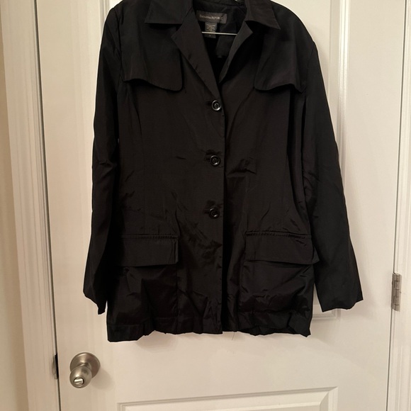 Banana Republic jacket raincoat button down removable belt 2 pocket Medium NWOT - Picture 8 of 8